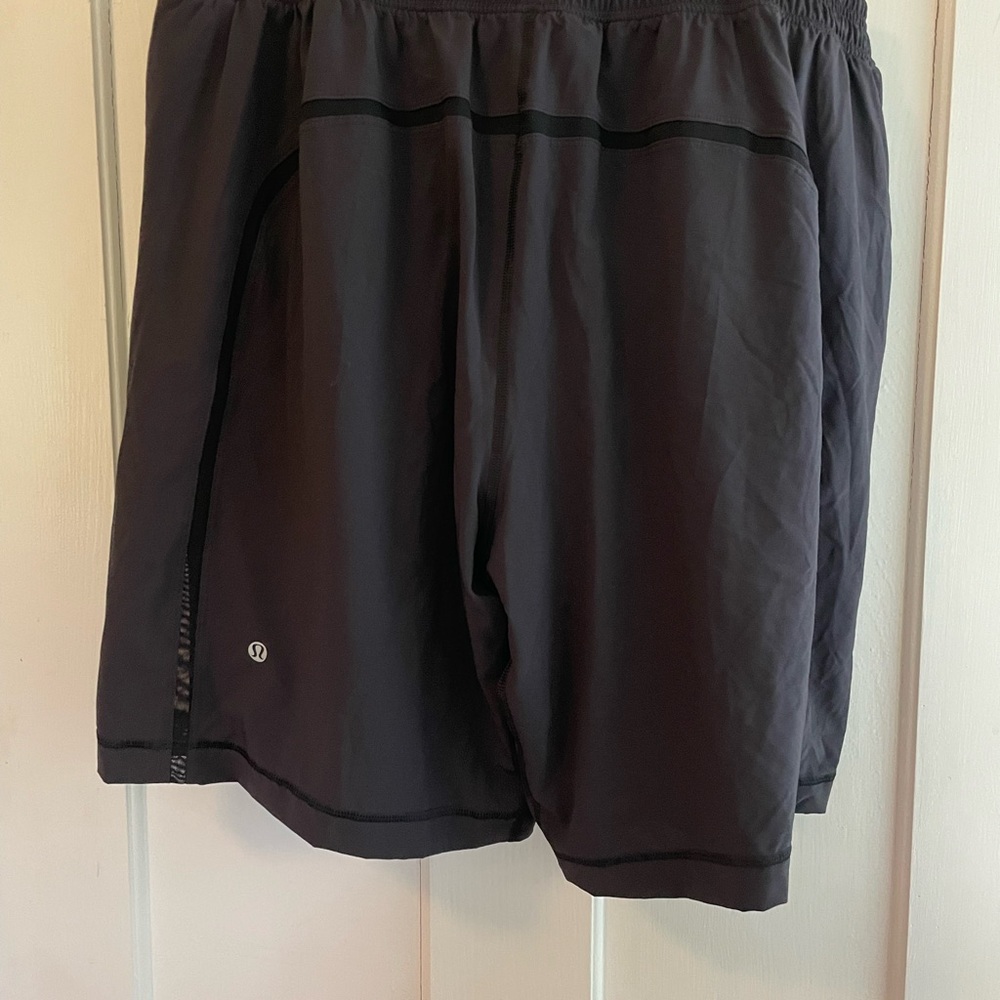 Lululemon Athletica Black Pace Breaker Athletic Shorts Moisture-Wicking